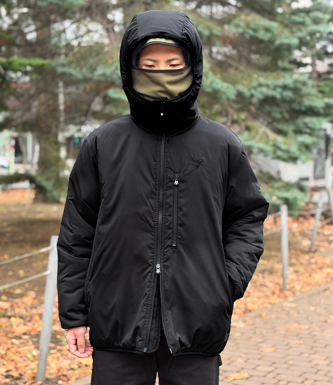 〈SOUTH2 WEST8〉撥水ピーチスキン素材を採用した中綿アウター