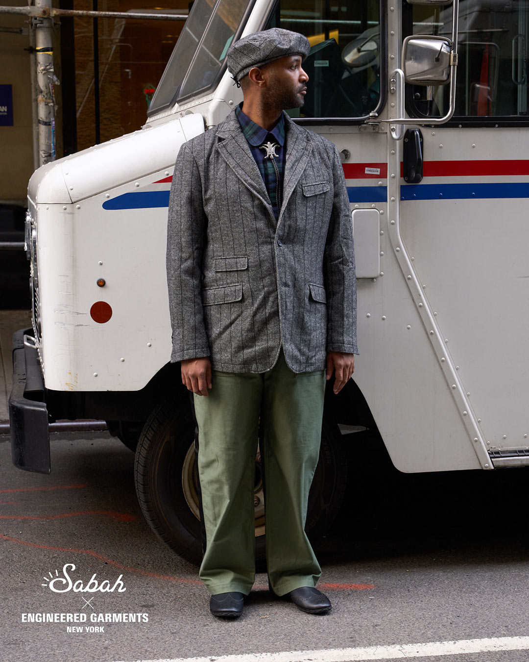 〈ENGINEERED GARMENTS〉 × 〈Sabah〉穴飾りデザインと、 スタッズモデル2型が登場